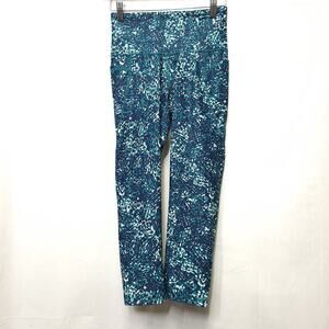 Old Navy Leggings Size S Cropped Powersoft Womens Blue Teal Pockets Workout​